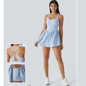 Breezeful Backless Corset 2-in-1 Pocket Mini Quick Dry Flowy Active Dress